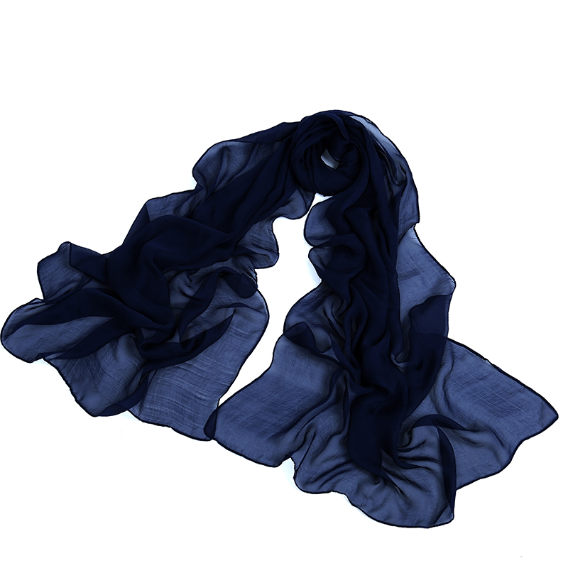 Women's Wrinkle Solid Color Soft Lightweight Scarf