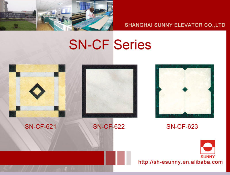 Noble Colors of PVC Floor for The Decoration of Elevator Car Floor (SN-CF-621)