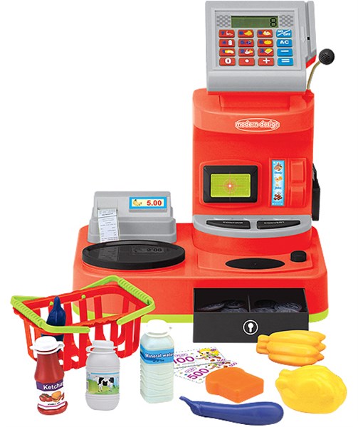 Electric Toy Cash Register Pretend Play Toy Set (H0009394)