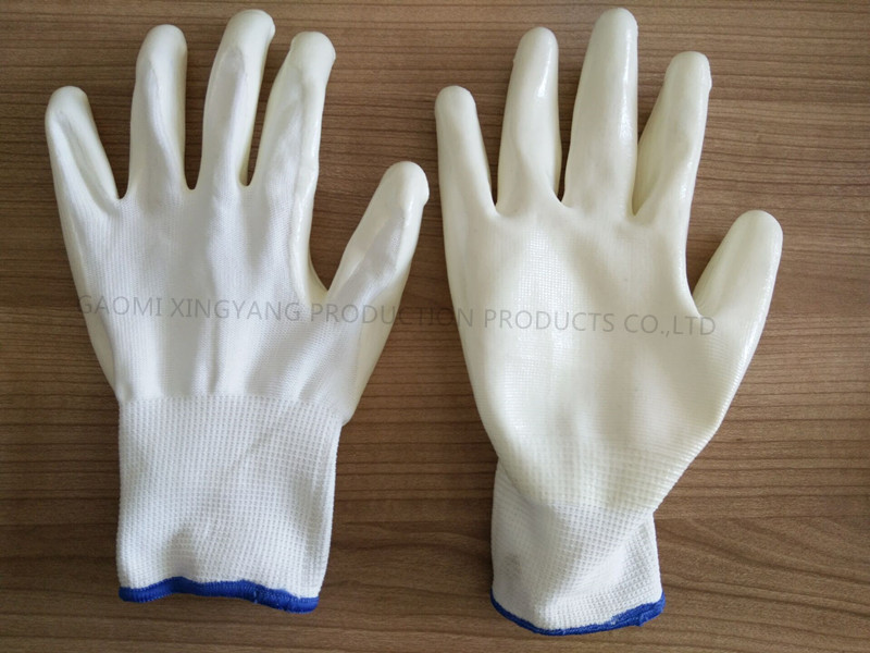 Natrile Coated Glove Labor Protective Safety Work Gloves (N6027)