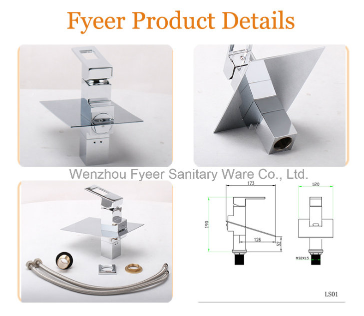 2015 New Self-Power 3 Color LED Basin Tap Faucet (FD15052F)