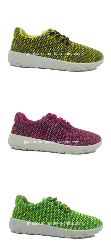 New Arrival Womens Casual Flat Shoes with PVC Outsole (J2267-L)