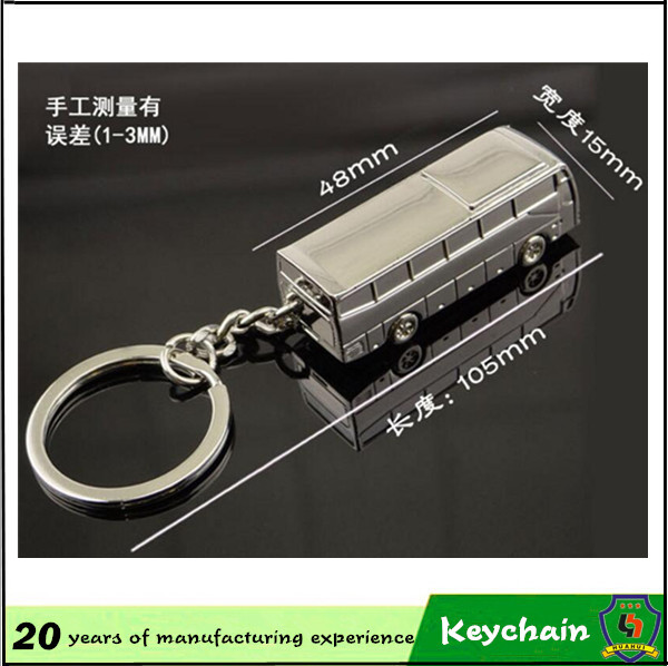 Hot Sale Vehicle Bus Key Chain with Laser Logo