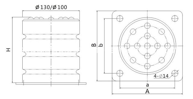 Best Sell Elevator Rubber Buffer (OS210-A)