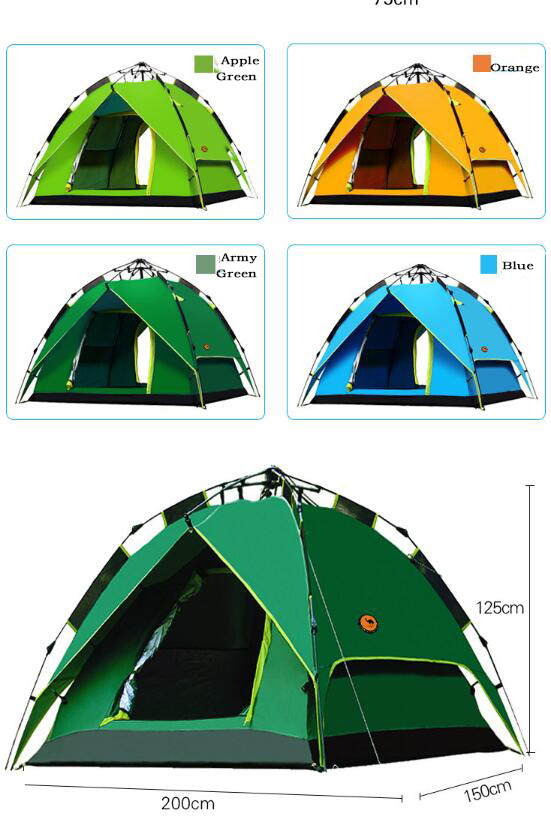 2-3 Person Tent, Full Automatic Camping Tent, Leisure Tent