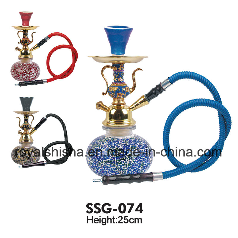 Luxury Colour Glass Base Zinc Alloy Starbuzz Portable Hookah