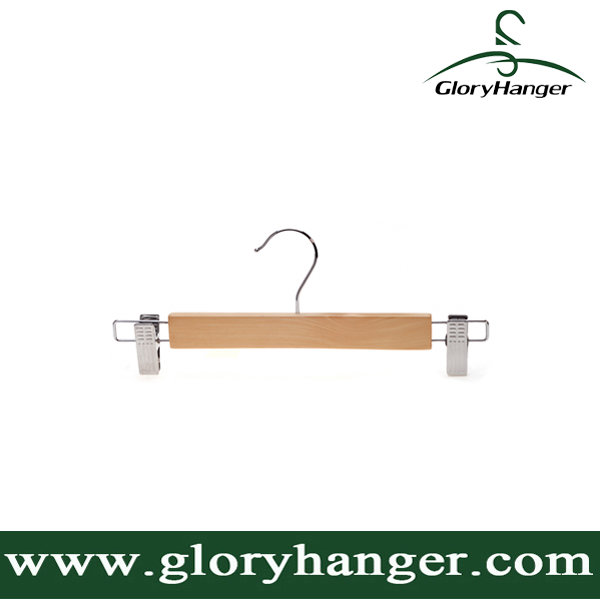 Wholesale Retrostyle Wooden Pant Hanger for Clothing Shop Display