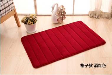 Coral Fleece Mat with Anti Slip Backing