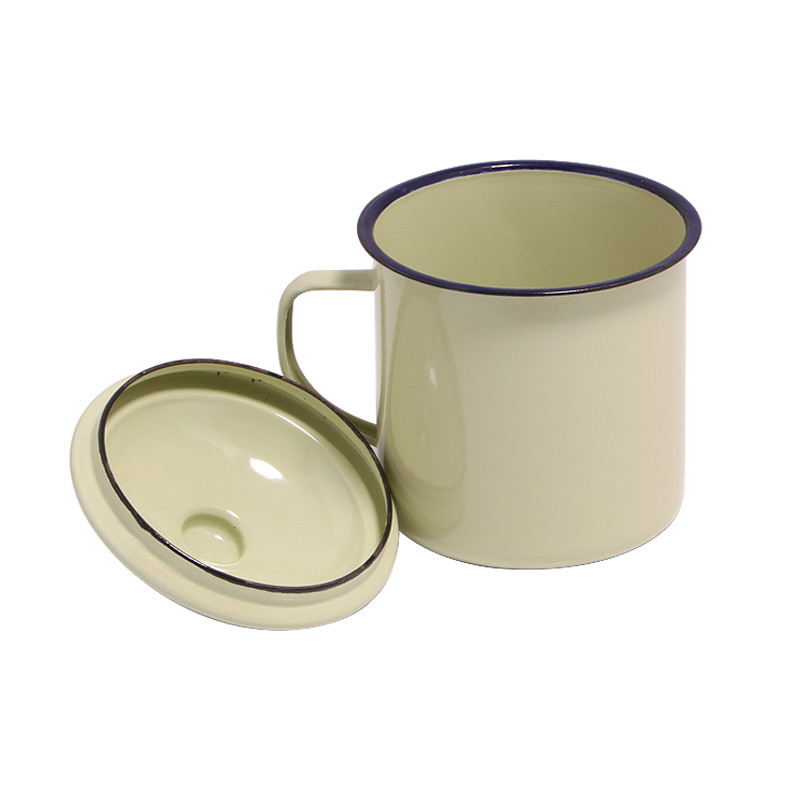 Chenp Enamel Mug with Enamel Hand/Lid