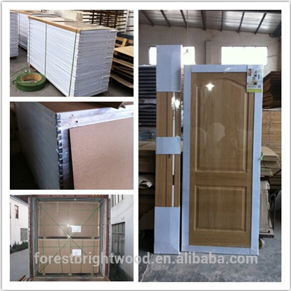 2 Panel Veneer Interior Moulded Wooden Doors Design with Fsc S9-609