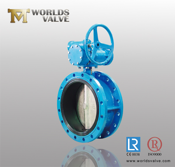 PTFE Liner Double Flange Butterfly Valve