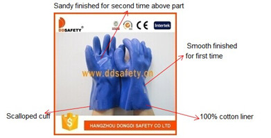 Smooth Finished PVC Chemical Gloves Dpv116