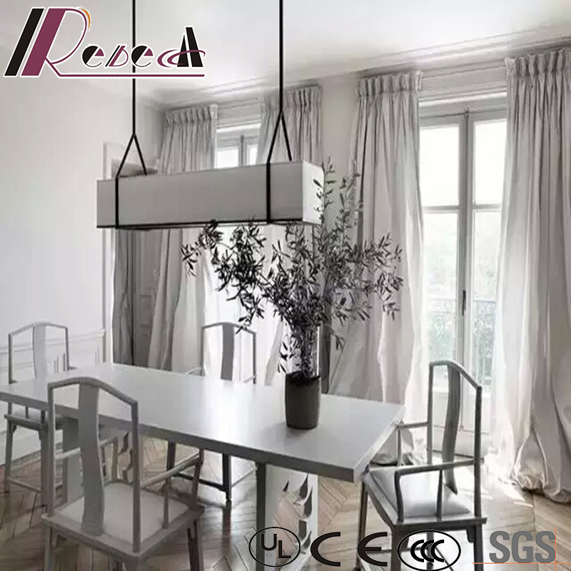 Modern and Simple Rectangle Glass pendant Lamp with Dining Room