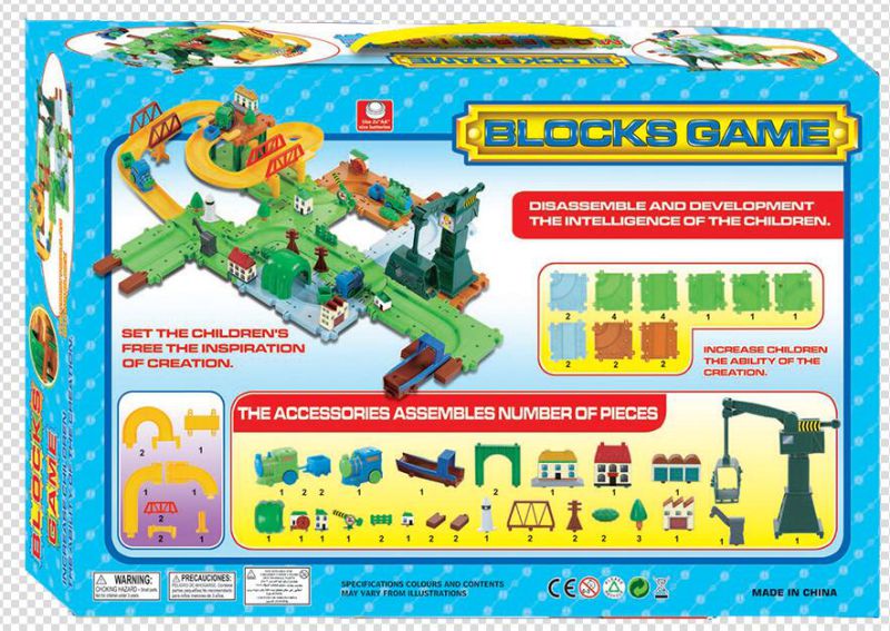 Blocks Game Track Toys Train Series