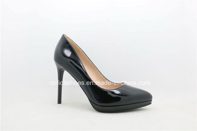 New Europe Fashion Comfort Plaform High Heels Leather Shoes