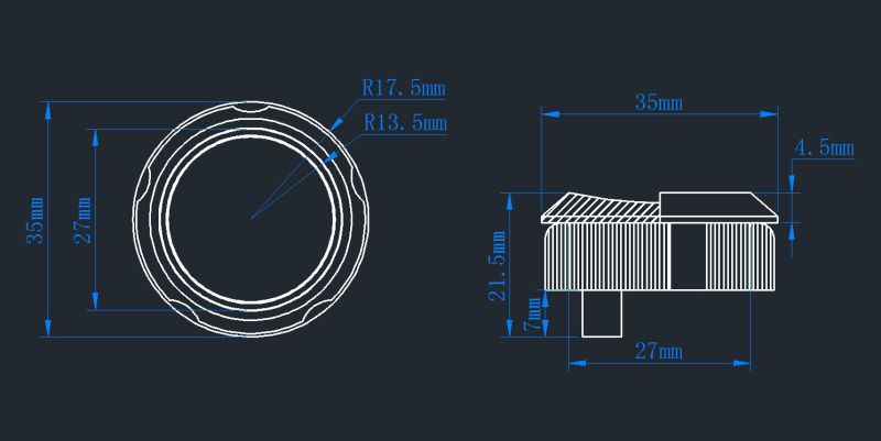 4 Pin Push Button Elevator Button (SN-PB22)