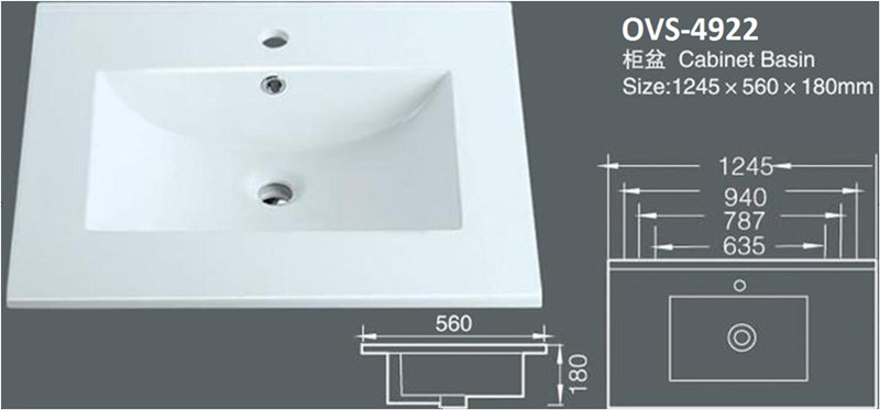 Above Counter Bathroom Cabinet Sink/Washbasin with Cupc/Ce (A-4922)