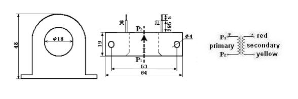 Lcta75c Vertical Feedthrough Micro Precision Connector Current Transformer