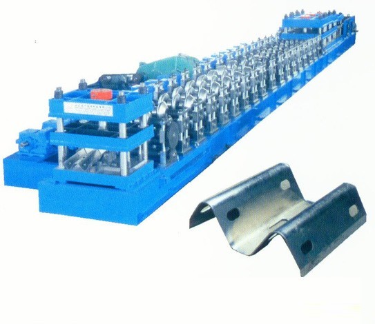 High Speed Way Automatic Guardrail Cold Roll Forming Machine