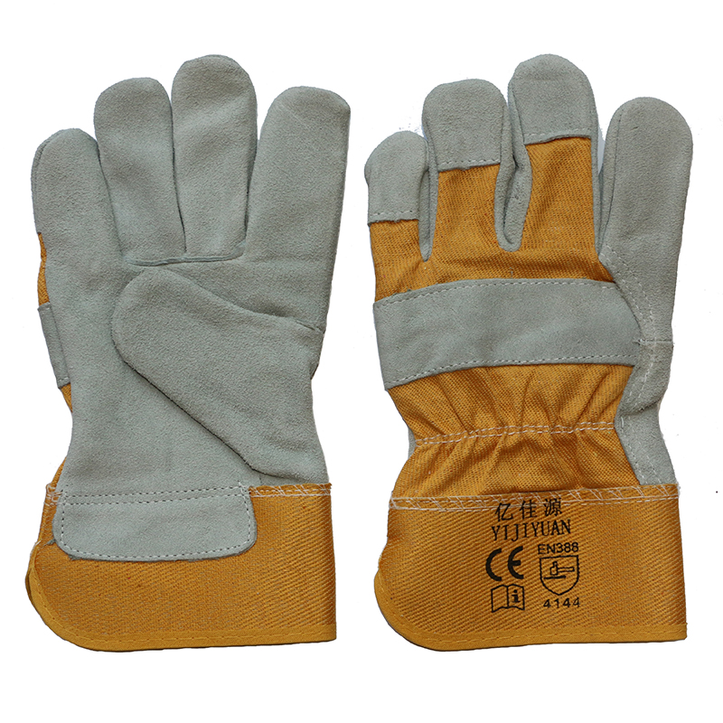 En 388 Anti-Scratch Cow Split Leather Hand Protective Cut Resistant Worker Working Gloves