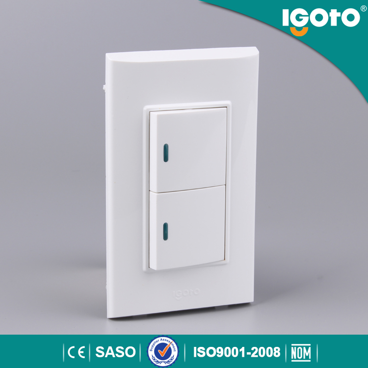 Igoto B513 2-Gang Touch Wall Light Switch for Smart Home System