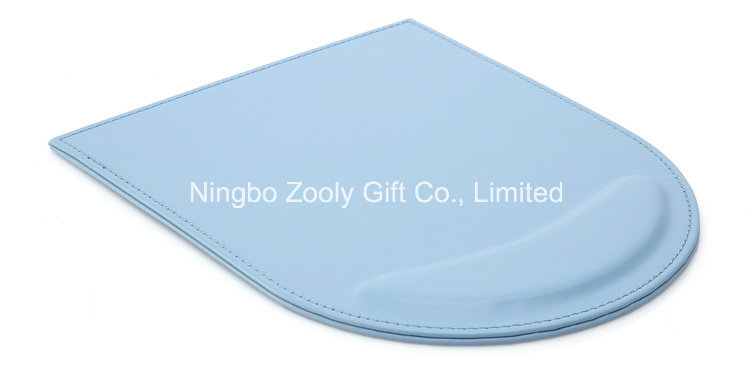 Assorted Color PU Leather Mouse Pad with Wrist Rest / Promotional Gift Mouse Pad