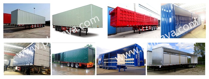 Cargo Transport Semi Truck Enclosed Strong Steel Box Trailer