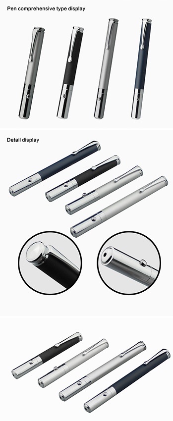 Guangzhou Souvenir Gift Pen Metal Detectable Laser Pointer Light Promotion Pens