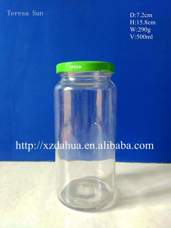 Glass Bottle with Tin Lid