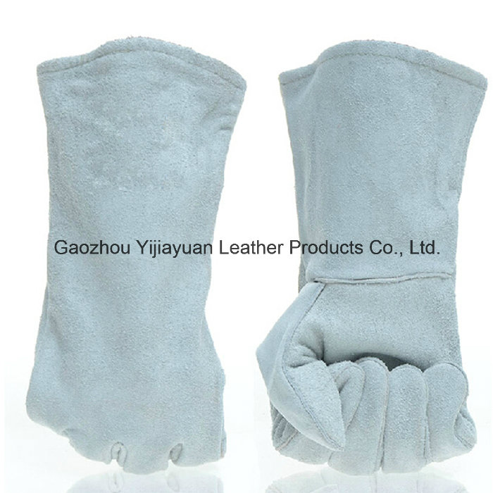 Cow Split Leather Welding Gloves with Ce En12477