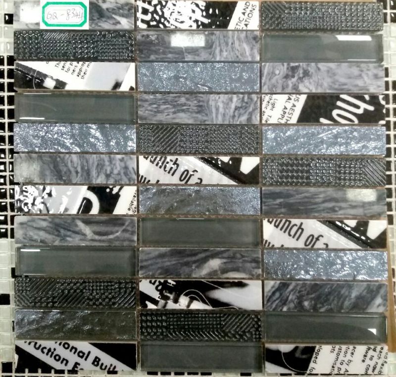 New Design White and Black Marble Floor Pattern