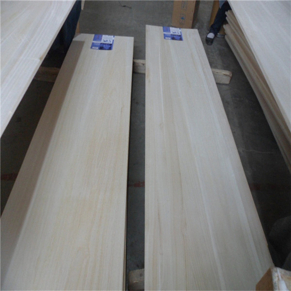 Bleached Paulownia Edge Glud Board with Shrink Film & Color Paper