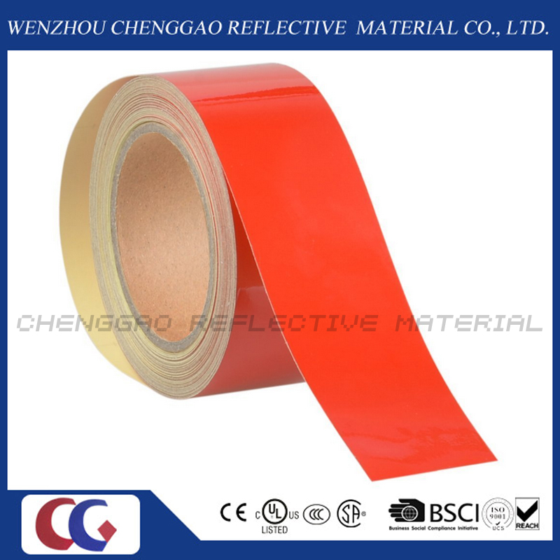 Red Commercial Grade Reflective Caution Tape for Floor (C1300-OR)