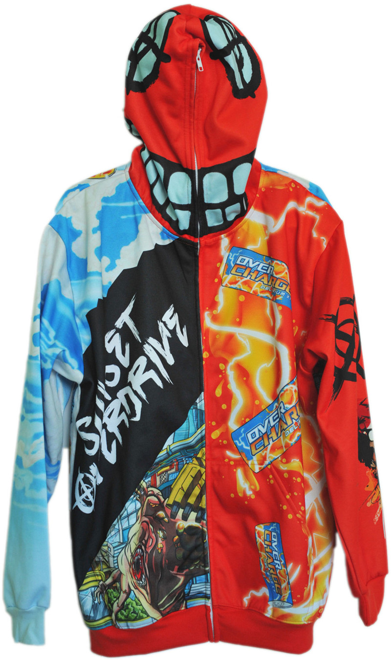 Super Man Design Sport Style Hoodie with Color Printed (H0001)