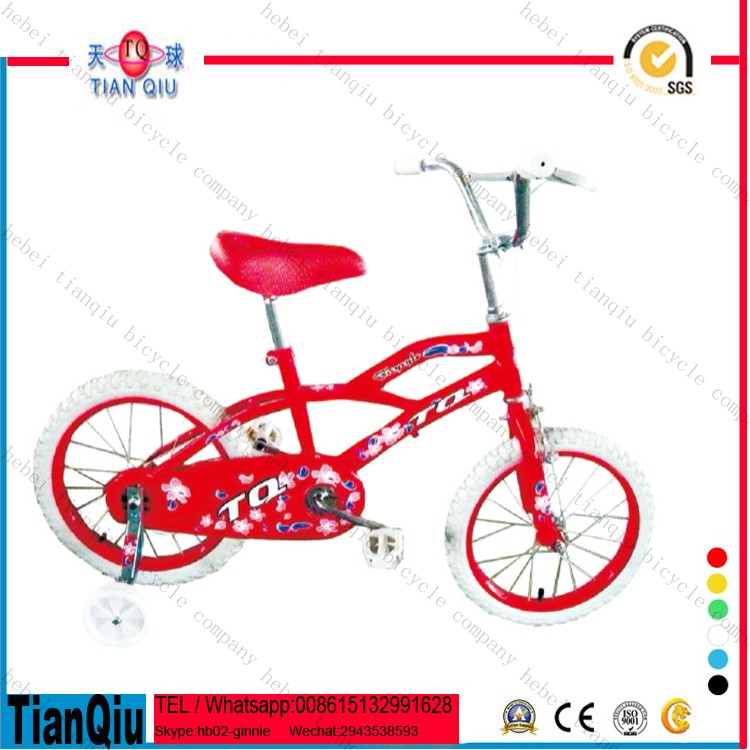 2016 Free Style Girl Kids Bicycle / Kids 4 Wheel Bicycle / Kids Bicycle with Mudguard