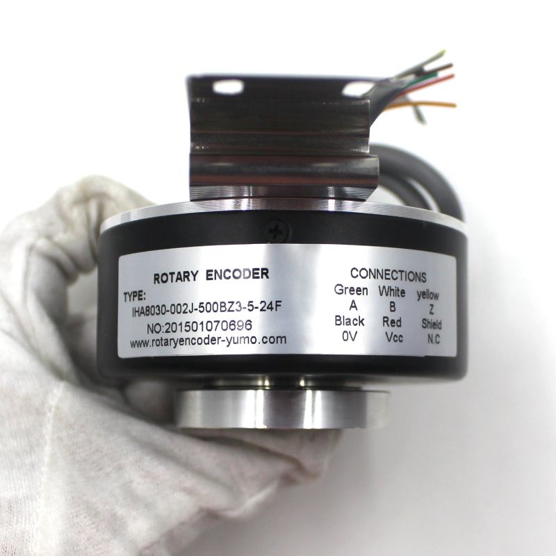 Yumo Iha8030-002j-500bz3-5-24f 100PPR Hollow Shaft Incremental Rotary Encoder