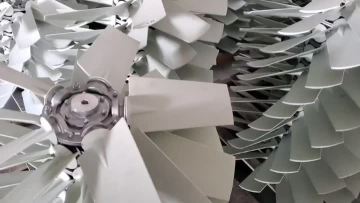 fan blades with shaft bushing 