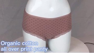 OEM print organic cotton lady panty underwear.MP4