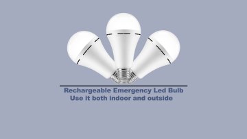 A Bulbs 12v DC LED Bulb Rechargeable Flash Light 220 volt Intermediate Base With E17 Remote Control Lamps1