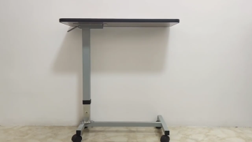 Adjustable Height Steel Hospital Gas- Spring Working Table with 4 wheels TCS071