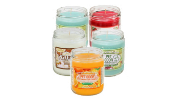 Smoke pet odor candles