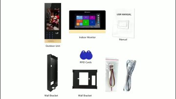 IP Intercom Video Door Bell For Multi Apartment Door Phone1