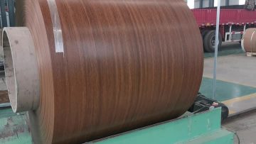 Wooden finish steel coil