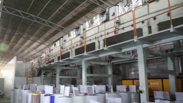how our factory make glass vinyl and wall paper