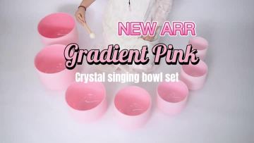 Pink sound bowl healing