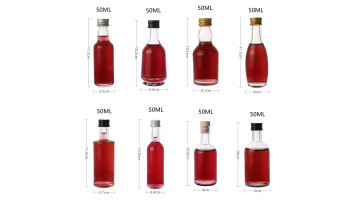 50ml glass spirits bottles