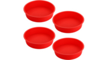 Bpa free food grade Round Silicone Cake Pans Silicone Molds for Baking Quick Release Baking Pans for Layer Cake1