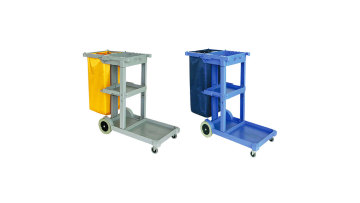 Haotian wholesale model D-011-1B gray cleaning cart (with cover)1