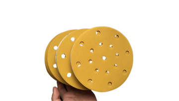 yellow sanding disc