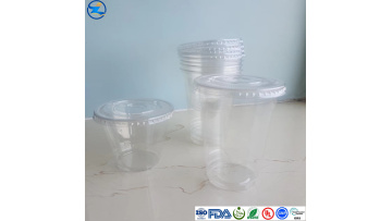 Customize Glossy Clear PET Cup Food Grade PET